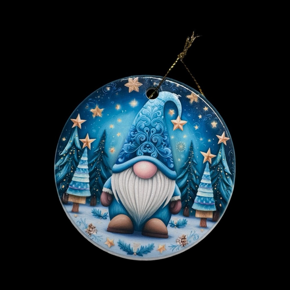 Enchanted Winter Gnome Ornament